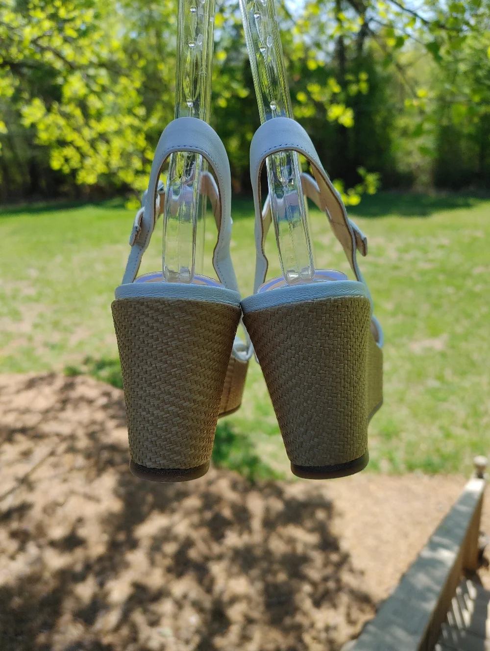 Marion Parke Imogen Wedge Sandals, White 38.5 - Picture 13 of 16
